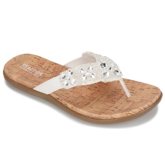 Kenneth Cole Jewel Embellished GlamAthon Flip Flop - Picture 11 of 12